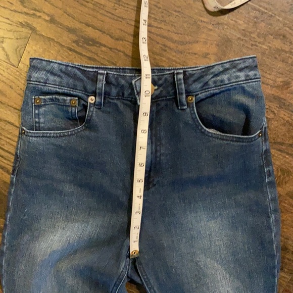 ASOS High Rise Denim Jeans 26 EUC Raw Hem - Picture 3 of 8